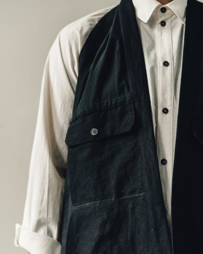 Jan-Jan Van Essche Gilet #10, Black Bamboo Cloth