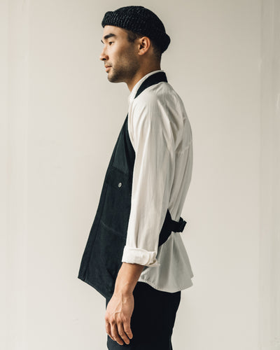 Jan-Jan Van Essche Gilet #10, Black Bamboo Cloth