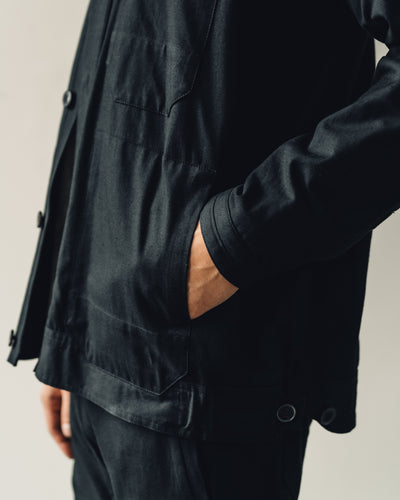 Jan-Jan Van Essche Jacket #30, Black Soft Twill