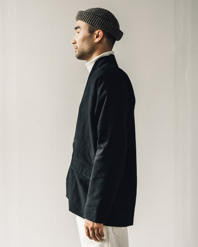 Jan-Jan Van Essche Jacket #36, Black Wool/Linen