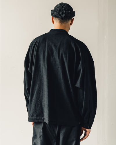 Jan-Jan Van Essche Shirt #72, Black Wool Flannel