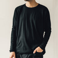 Jan-Jan Van Essche Tee #57, Black 1/1 Rib Cotton