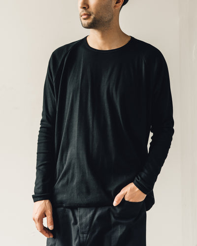 Jan-Jan Van Essche Tee #57, Black 1/1 Rib Cotton