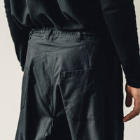 Jan-Jan Van Essche Trousers #50, Black Soft Twill