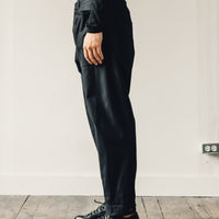 Jan-Jan Van Essche Trousers #50, Black Soft Twill