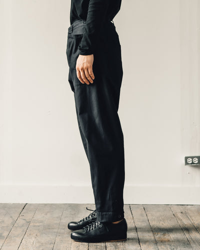 Jan-Jan Van Essche Trousers #50, Black Soft Twill