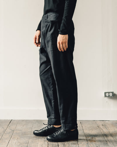 Jan-Jan Van Essche Trousers #50, Black Soft Twill
