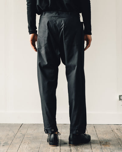 Jan-Jan Van Essche Trousers #50, Black Soft Twill