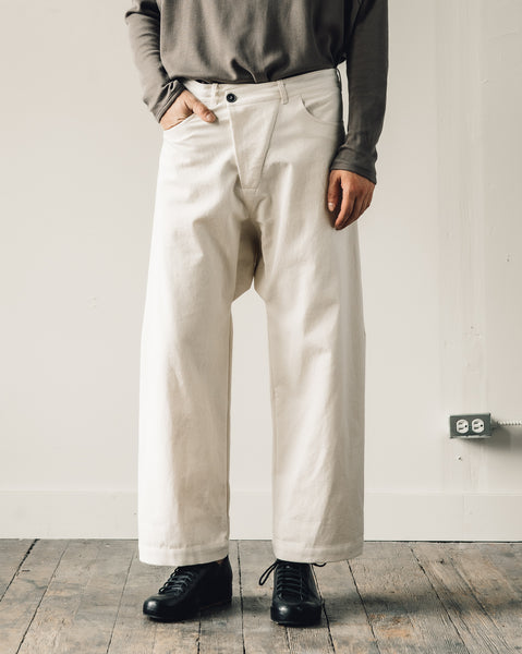 Jan-Jan Van Essche Trousers #53, Kinari Soft Denim | Glasswing