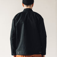Jan-Jan Van Essche Jacket #34, Black Melange Cotton/Wool Canvas