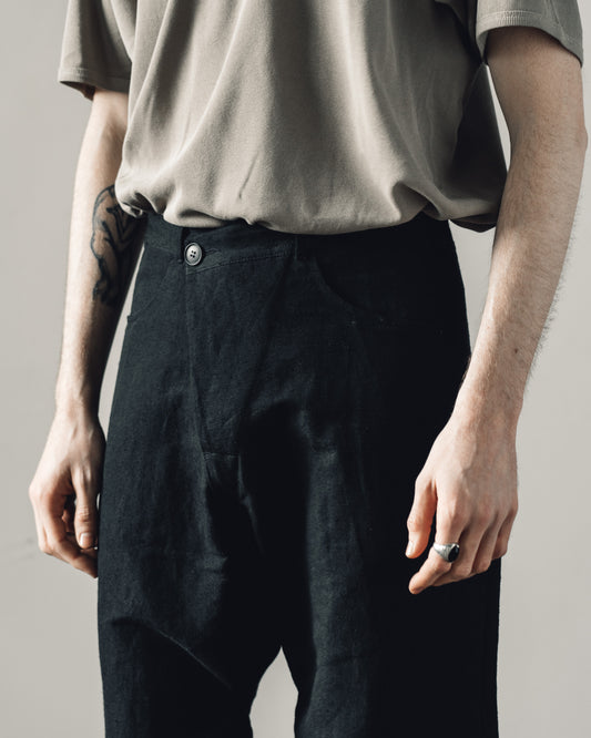 Jan-Jan Van Essche Trouser #53, Black Bamboo