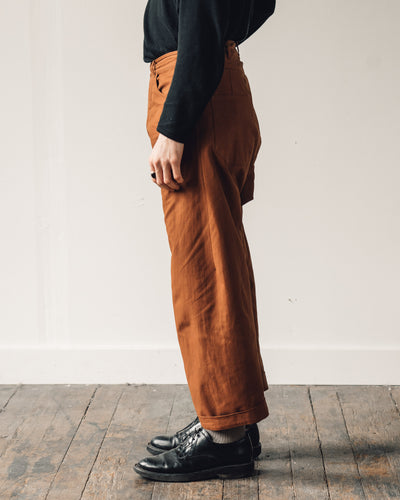 Jan-Jan Van Essche Trouser #53, Rust Twill