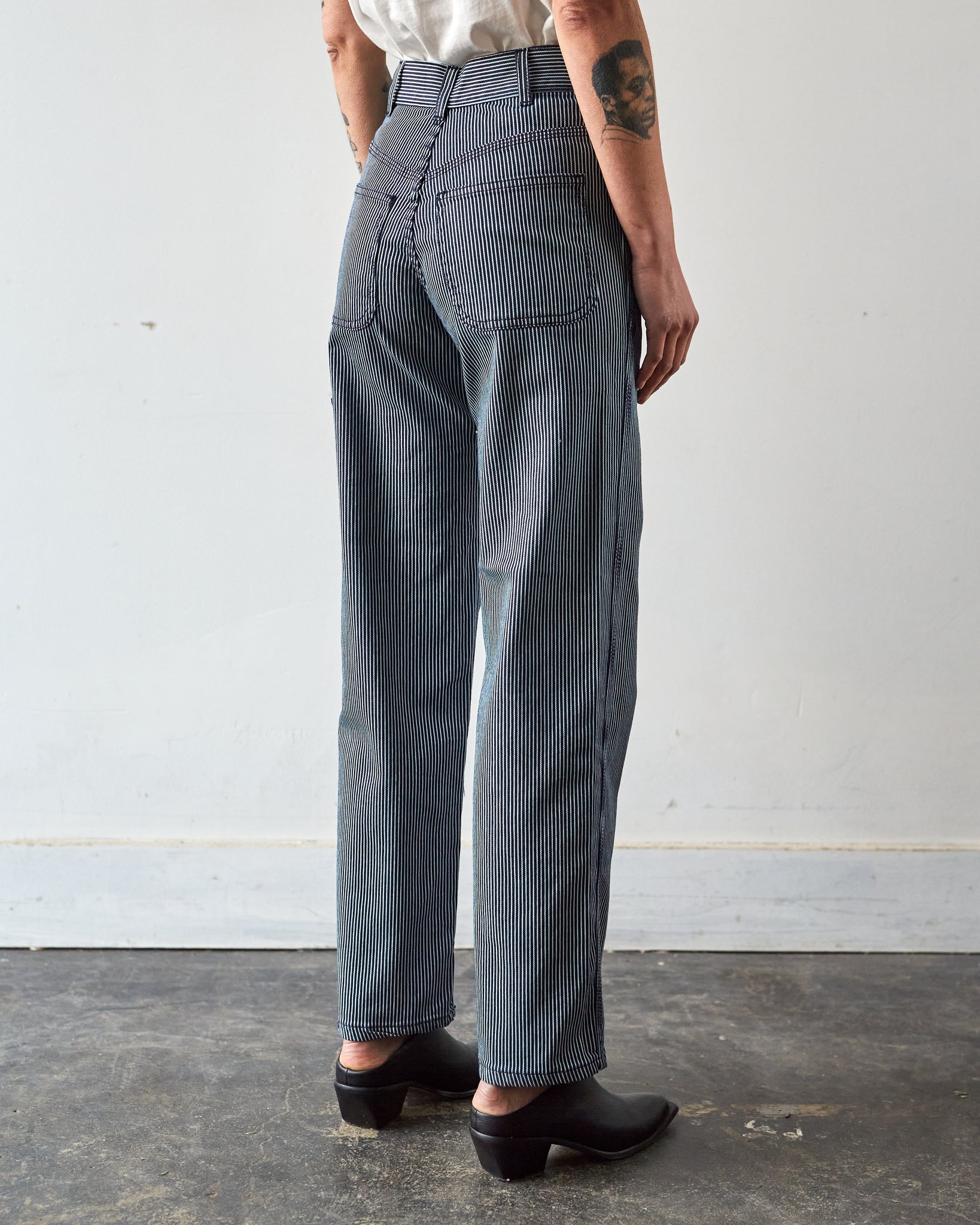 Jesse Kamm Handy Pant, Railroad Stripe Denim