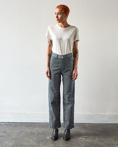 Jesse Kamm Handy Pant, Railroad Stripe Denim