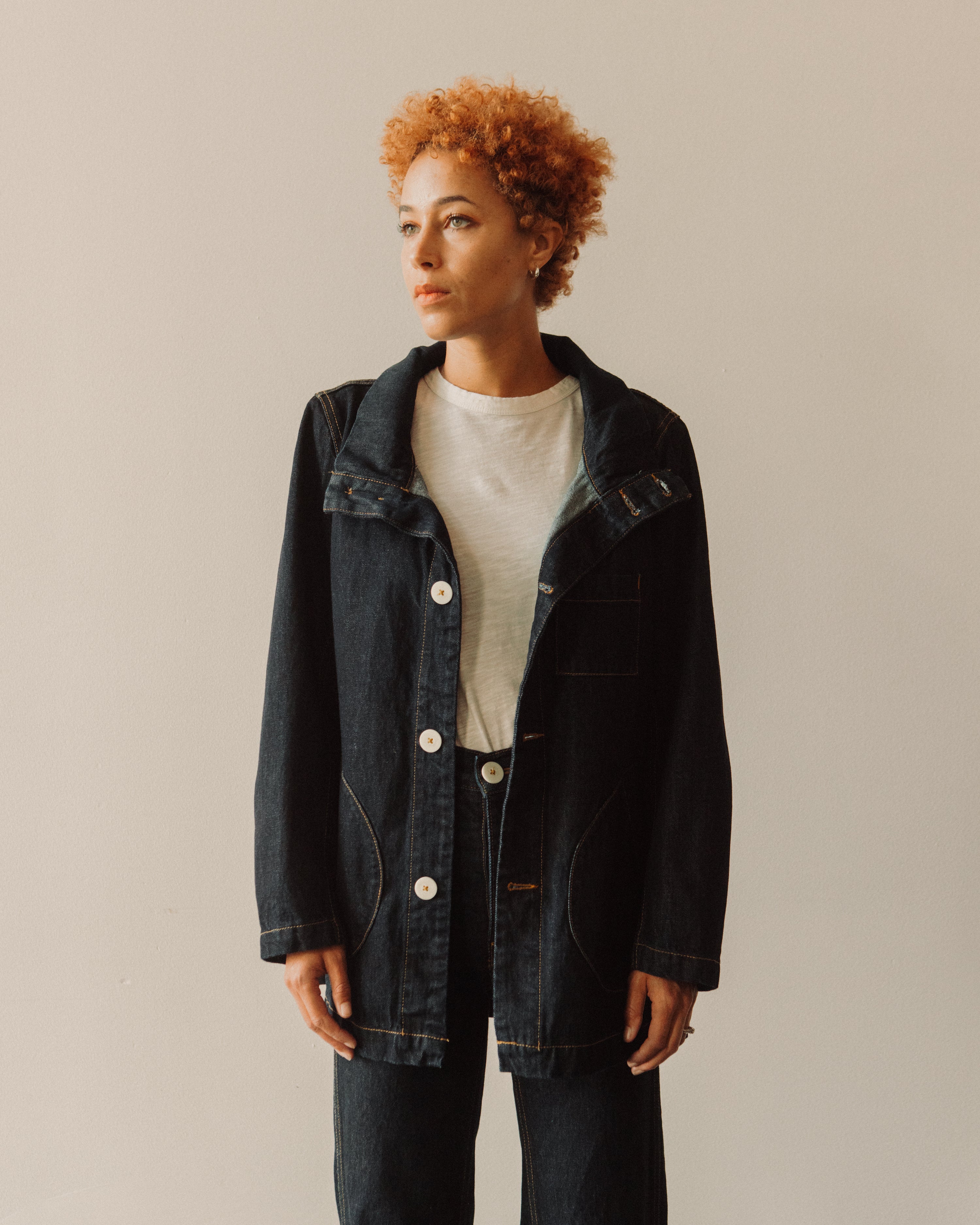 Jesse Kamm Japanese Denim Deck Jacket, Dark Blue – Glasswing