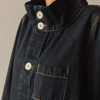Jesse Kamm Japanese Denim Deck Jacket, Dark Blue