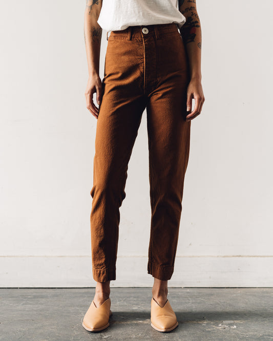 jesse kamm pants tobacco sailor pant Jesse Kamm Sailor Pant In Tobacco pocket construction with deep patch pockets on the seat Jesse Kamm Ranger Pant, Tone