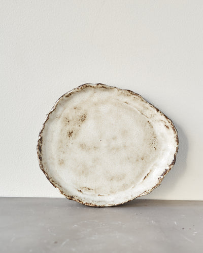 Jojo Corväiá Carved Ceramic Planter with Saucer, V-1127
