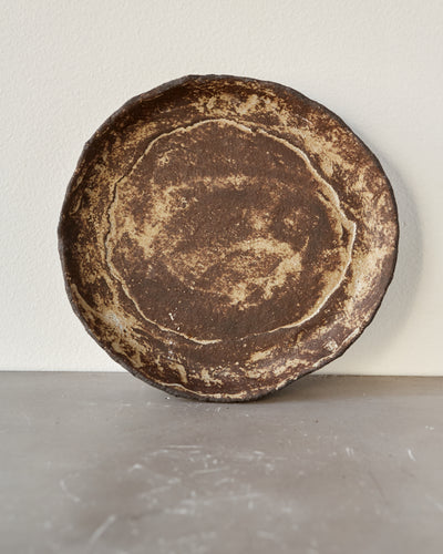 Jojo Corväiá Carved Ceramic Planter with Saucer, V-1135