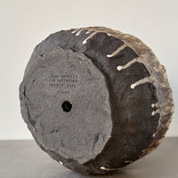 Jojo Corväiá Carved Ceramic Planter with Saucer, V-1135