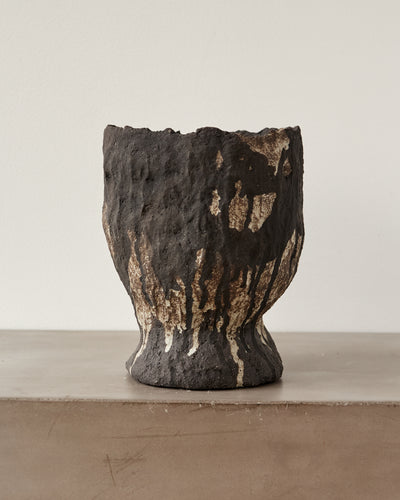 Jojo Corväiá Carved Ceramic Vase, V-1123