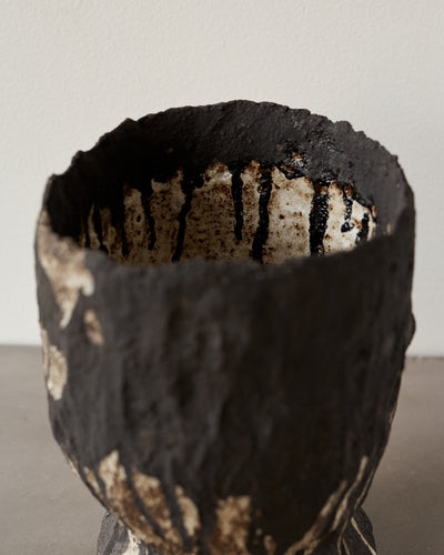 Jojo Corväiá Carved Ceramic Vase, V-1123