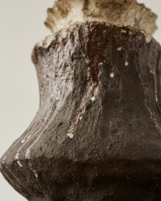 Jojo Corväiá Carved Ceramic Vase, V-1132