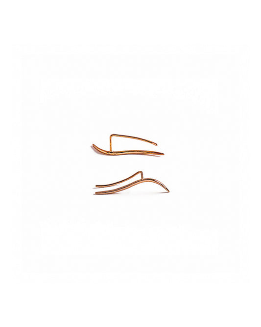 Knobbly Studio Calligraphic Ear Pin Rose Gold