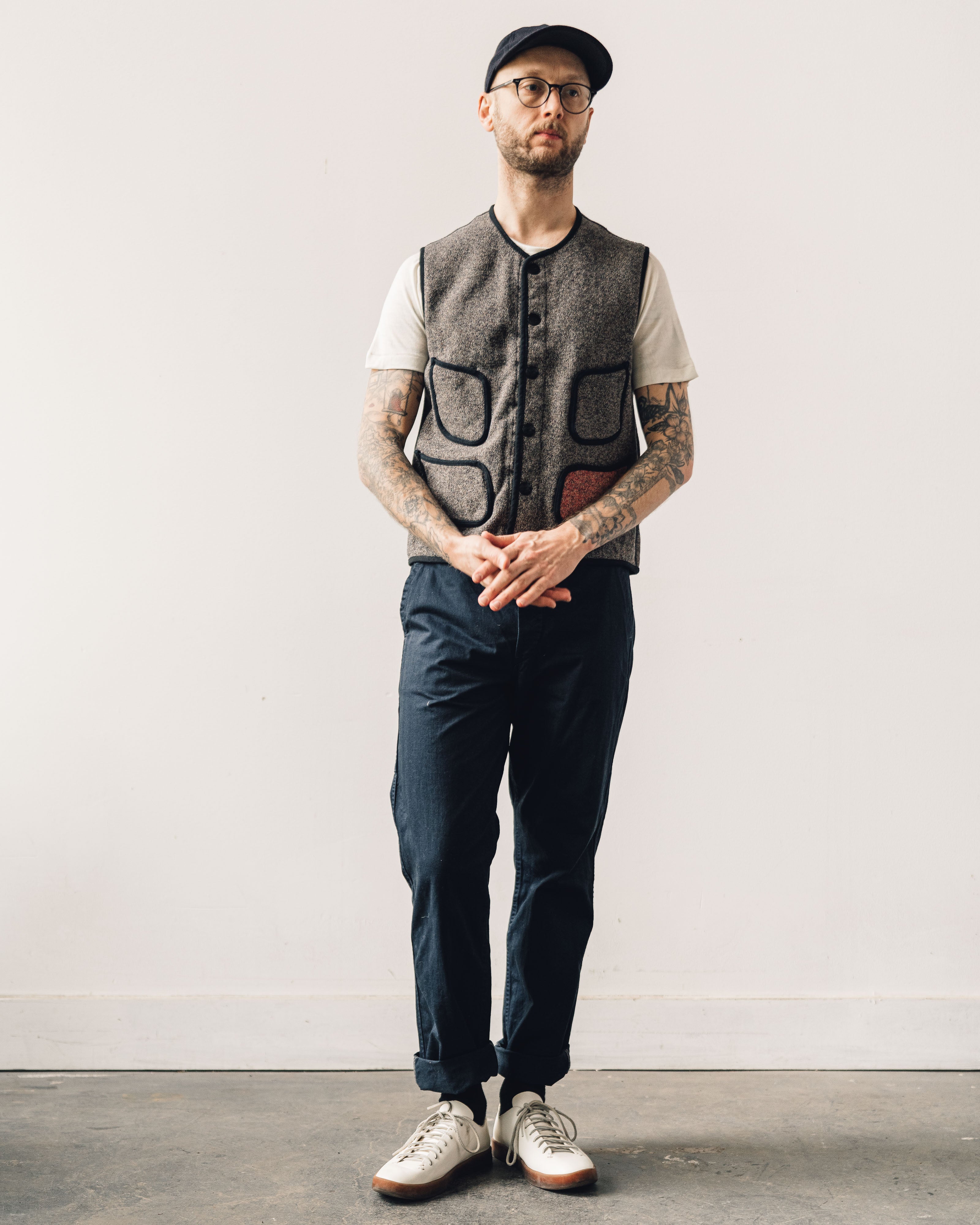 SullenVintage] 90s Marbling Beige Vest - メルカリ