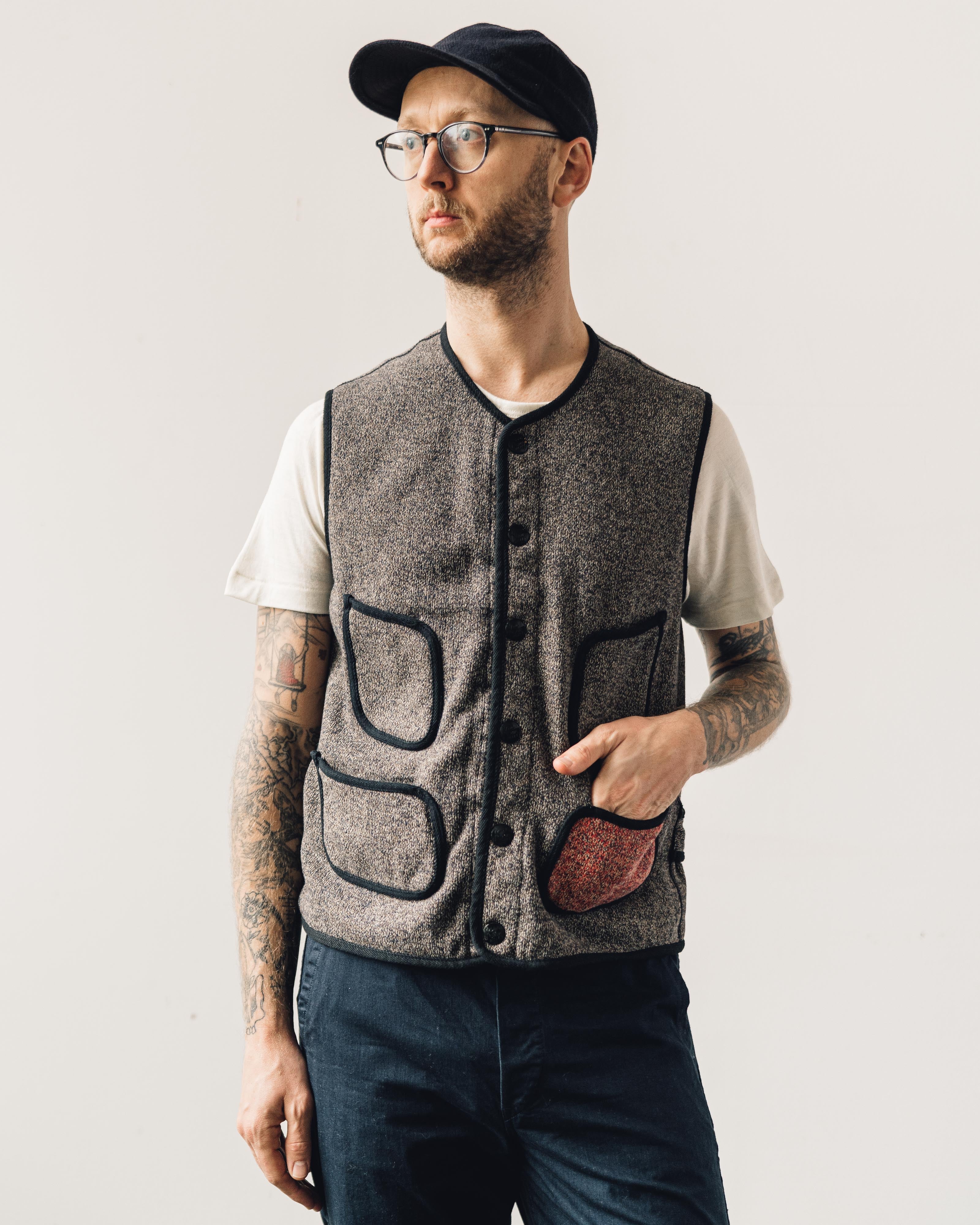 Kapital Knit Beach Vest, Beige – Glasswing