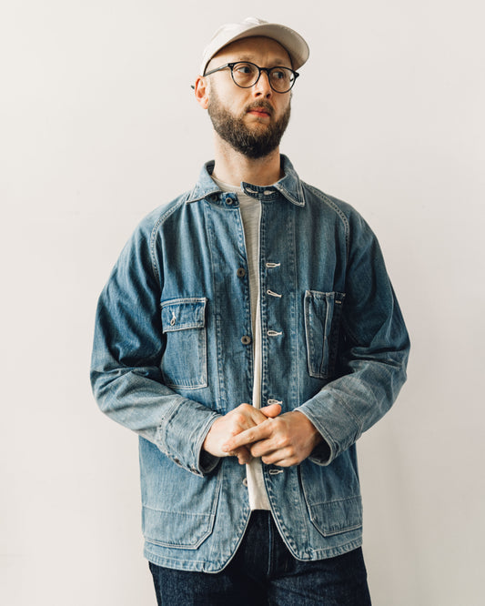 Kapital 12oz Denim Cactus Coverall, Midtone