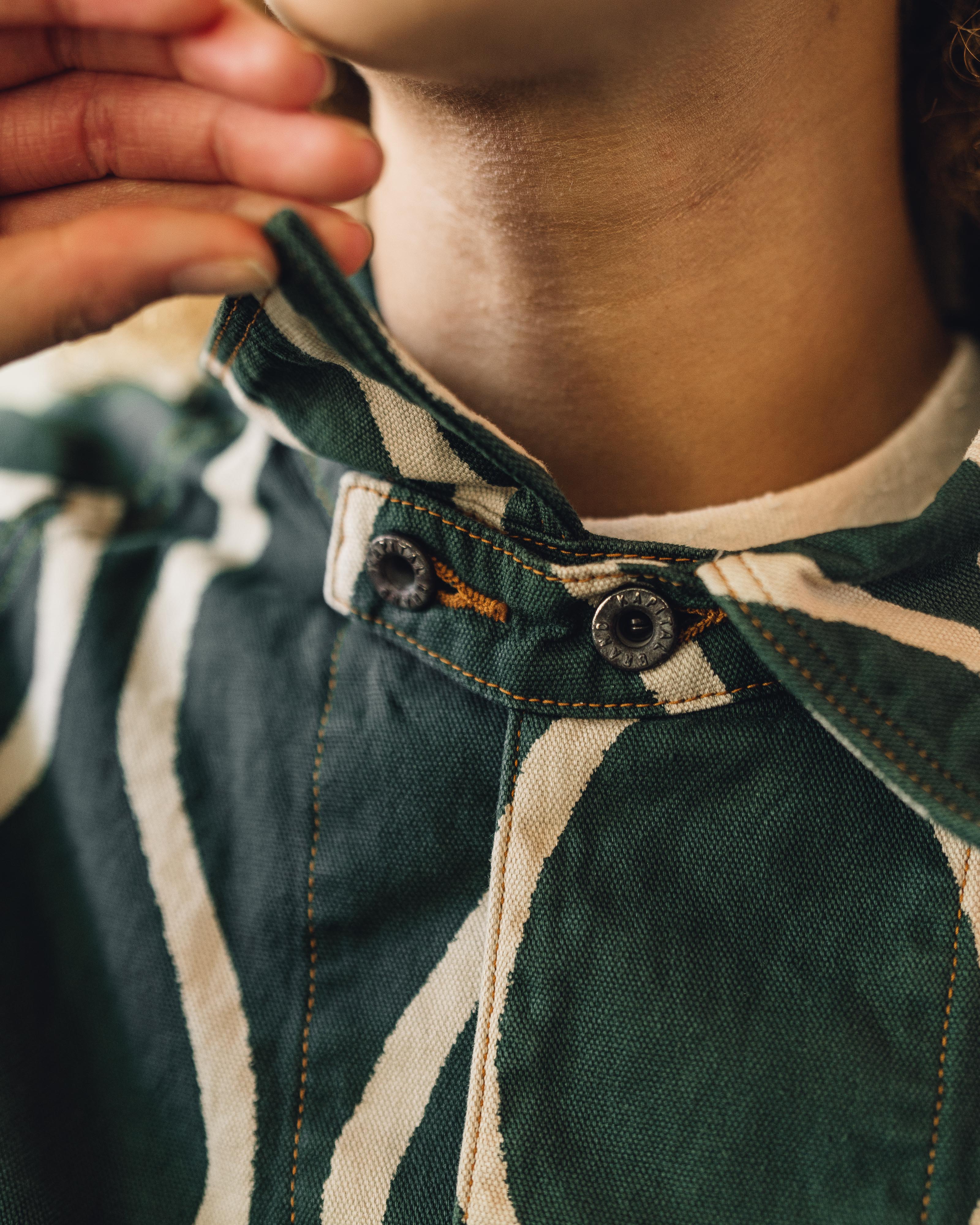 Kapital Sickness Stripe Cactus Jacket, Green – Glasswing