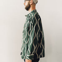 Kapital Unisex Sickness Stripe Cactus Jacket, Green