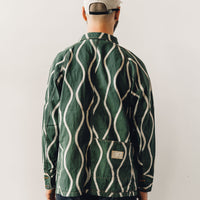 Kapital Unisex Sickness Stripe Cactus Jacket, Green