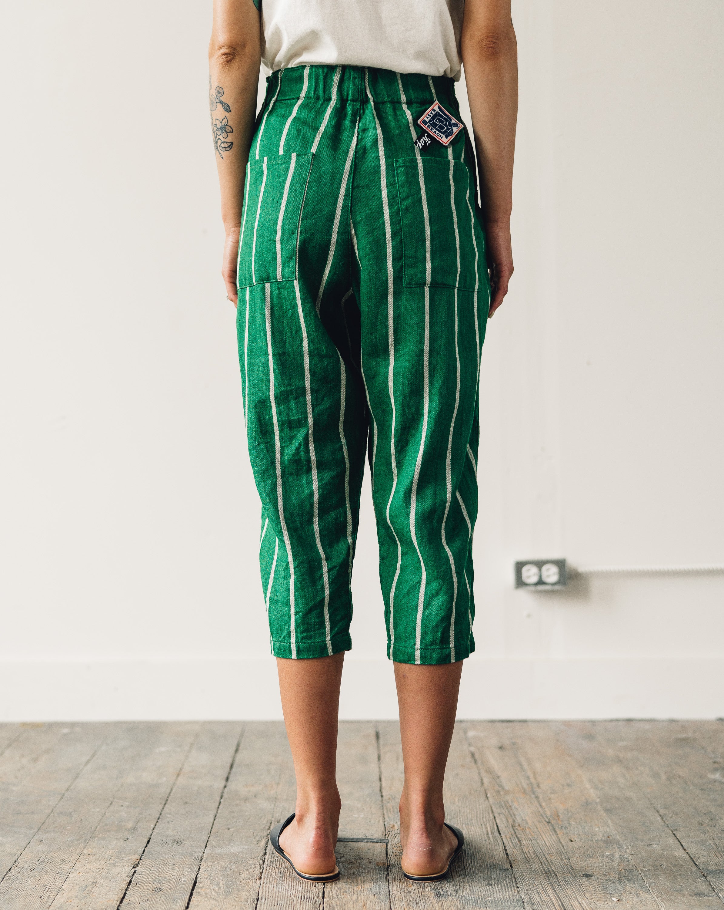 Kapital Easy Beach Go Pants, Green Glasswing