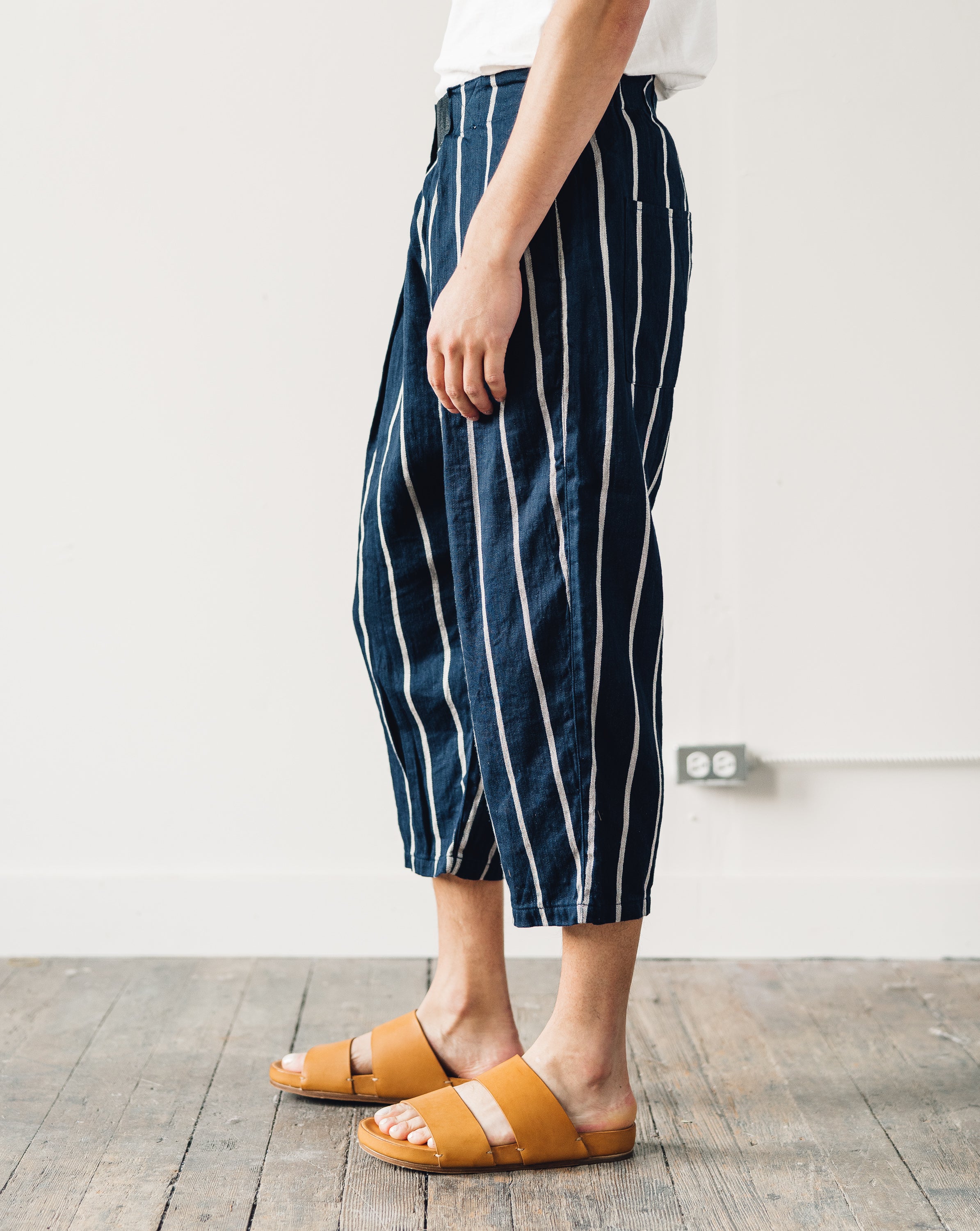 Kapital Unisex Easy Beach Go Pants, Navy Glasswing