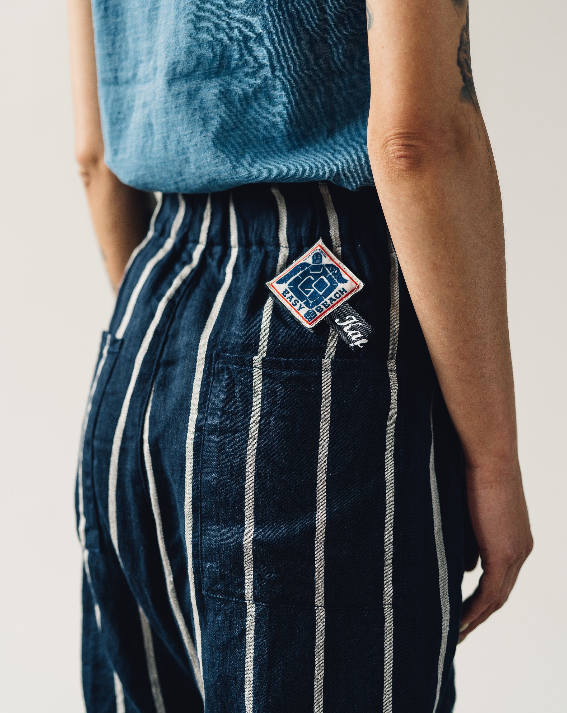 Kapital Easy Beach Go Pants, Navy Glasswing