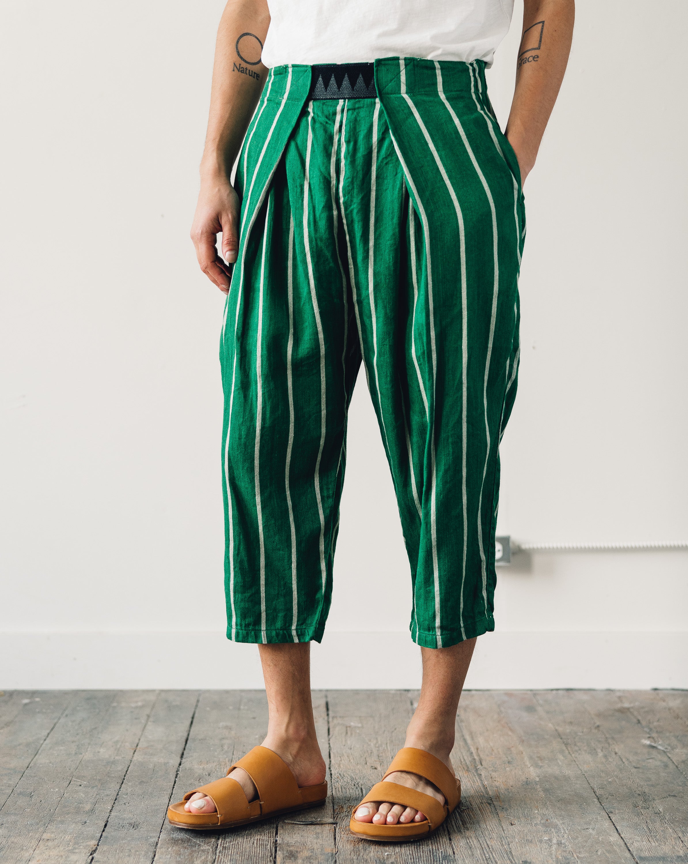 Kapital Easy Beach Go Pants, Green Glasswing