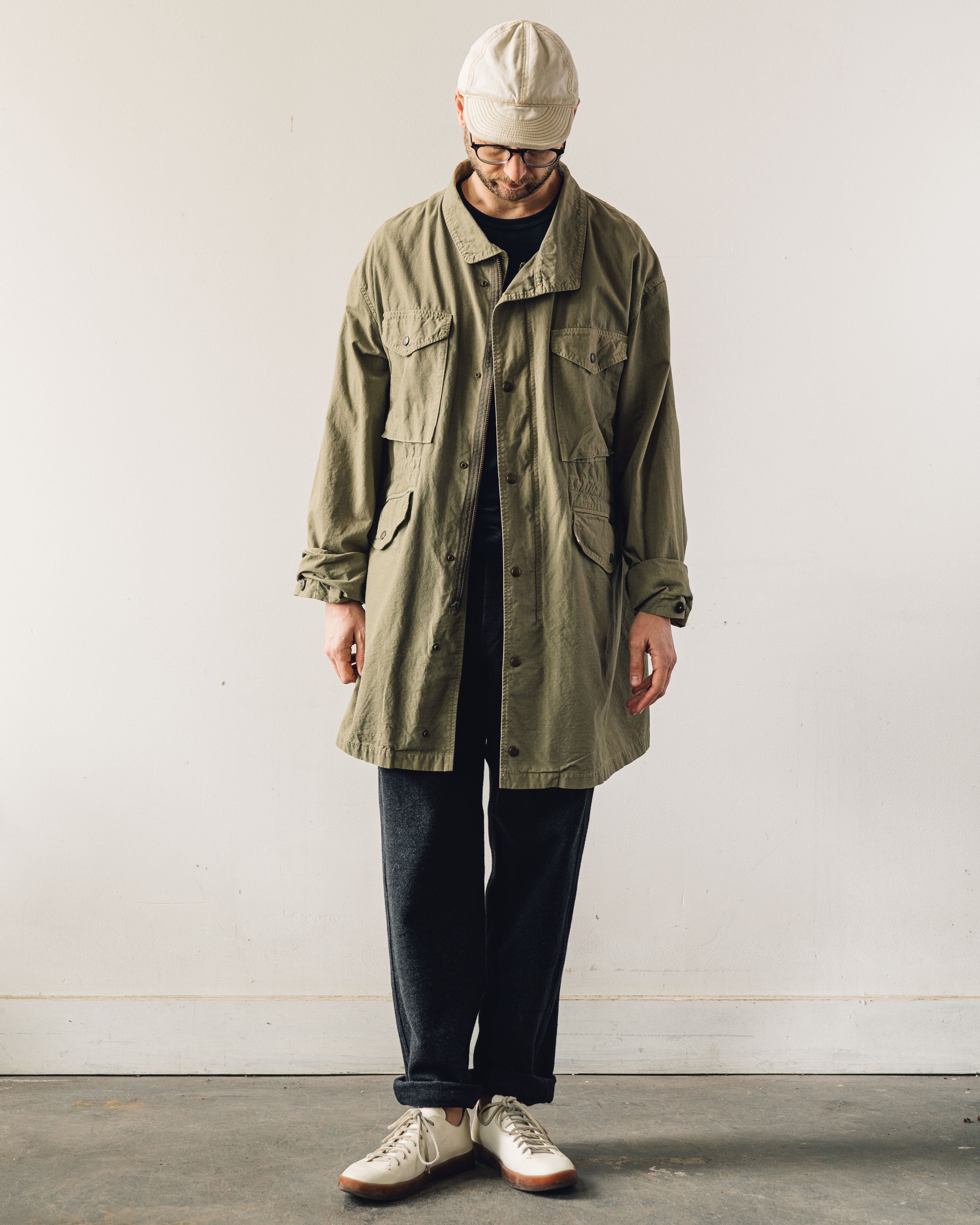 Kapital Ripstop Field Coat Unisex, Khaki – Glasswing