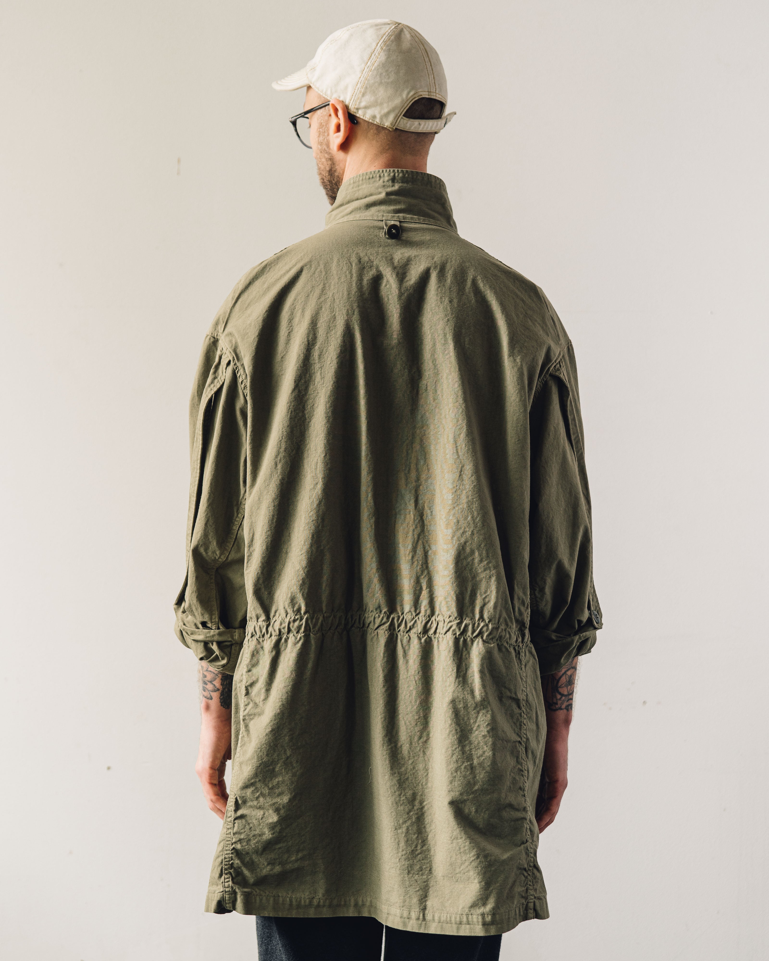 Kapital Ripstop Field Coat Unisex, Khaki – Glasswing