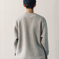 Kapital Reverse Fleece Big Crew Sweatshirt, Ecru
