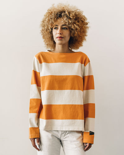 Kapital Tenjiku Boat Neck Tee, Orange