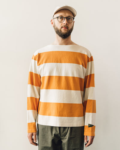 Kapital Unisex Tenjiku Boat Neck Tee, Orange