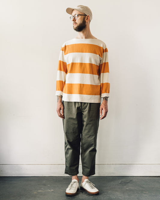 Kapital Unisex Tenjiku Boat Neck Tee, Orange