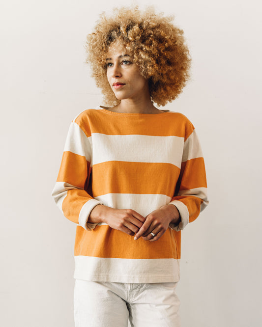 Kapital Tenjiku Boat Neck Tee, Orange