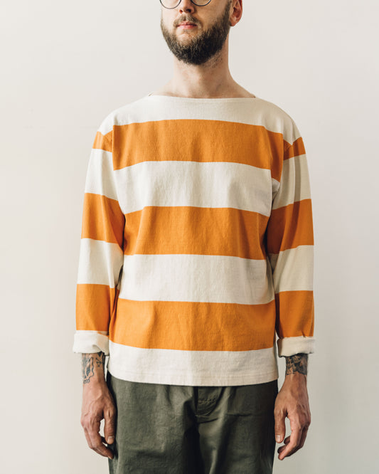 Kapital Unisex Tenjiku Boat Neck Tee, Orange