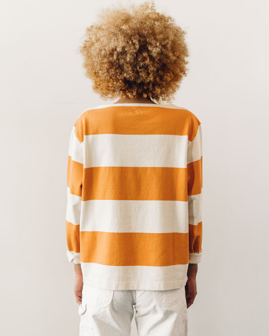 Kapital Tenjiku Boat Neck Tee, Orange