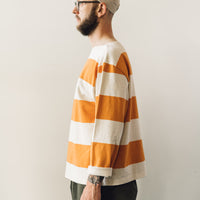 Kapital Unisex Tenjiku Boat Neck Tee, Orange