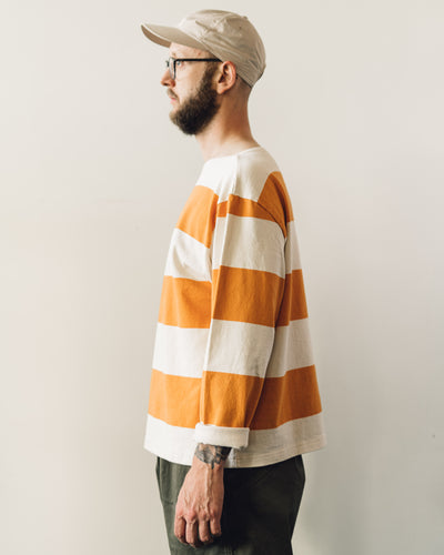 Kapital Unisex Tenjiku Boat Neck Tee, Orange