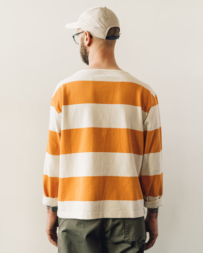 Kapital Unisex Tenjiku Boat Neck Tee, Orange